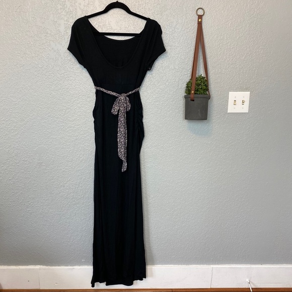LIZ LANGE MATERNITY DRESS BELT+SCRUNCHING {Medium} - Picture 6 of 11